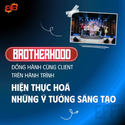 Brotherhood tổ chức sự kiện chuyên nghiệp, đồng hành cùng doanh nghiệp hiện thực hóa ý tưởng sáng tạo qua fanmeeting và giải chạy.